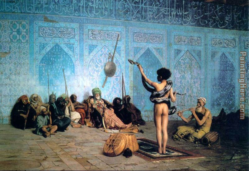 The Serpent Charmer painting - Jean-Leon Gerome The Serpent Charmer art painting